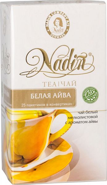 

Чай белый Nadin с ароматом айвы 25 пакетиков