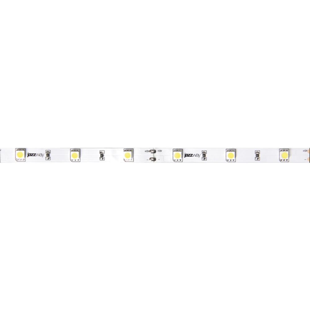 фото Светодиодная лента smd5050, 30led/м 12v 7,2w/м теплый белый 5м, ip20 jazzway