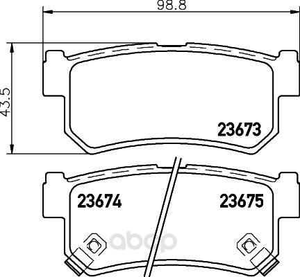 

Тормозные колодки HELLA PAGID/BEHR Nao 8DB355027841