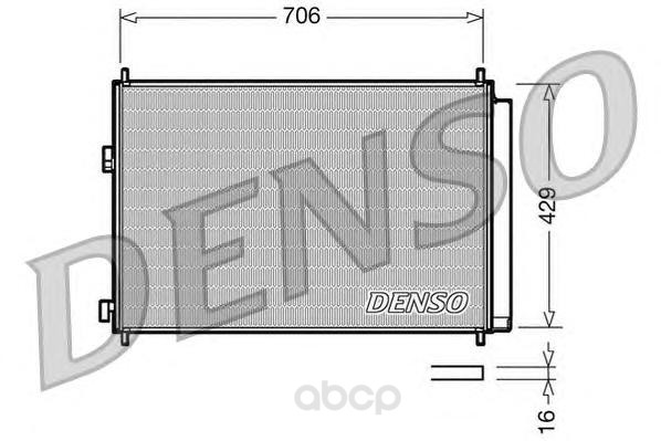

Радиатор кондиционераtoyota rav iv 2.0 vvti/2.2 d-4d/2.2 d-cat 06 Denso DCN50030