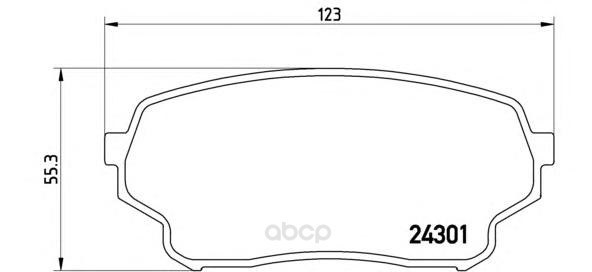 

Тормозные колодки brembo дисковые P79019