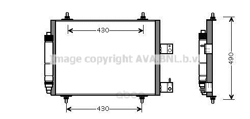фото Радиатор охлаждения двигателя ava cna5213d