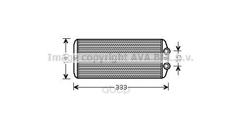 

Радиатор охлаждения двигателя Ava PE6312