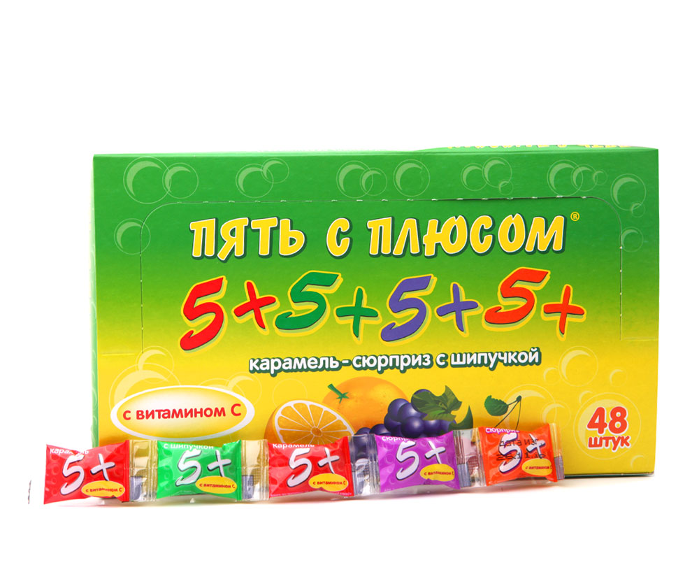 

Карамель Пять с плюсом с витамином С