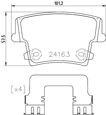 фото Комплект тормозных дисковых колодок brembo p 23 175