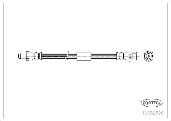 фото Шланг тормозной системы corteco 19032520