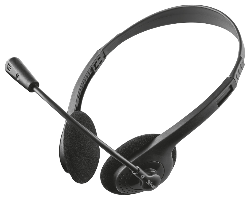 фото Игровые наушники trust ziva chat headset 21517 black