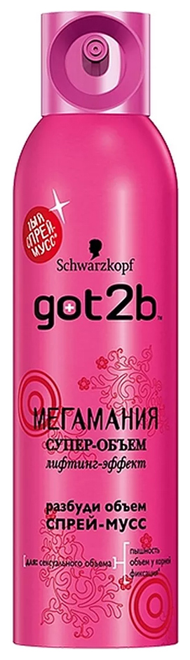 

Средство для укладки волос Schwarzkopf Professional Got2b Мегамания 250 мл