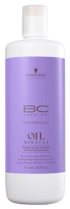 фото Шампунь восстанавливающий schwarzkopf bonacure new oil miracle barbary fig shampoo 1000 мл schwarzkopf professional