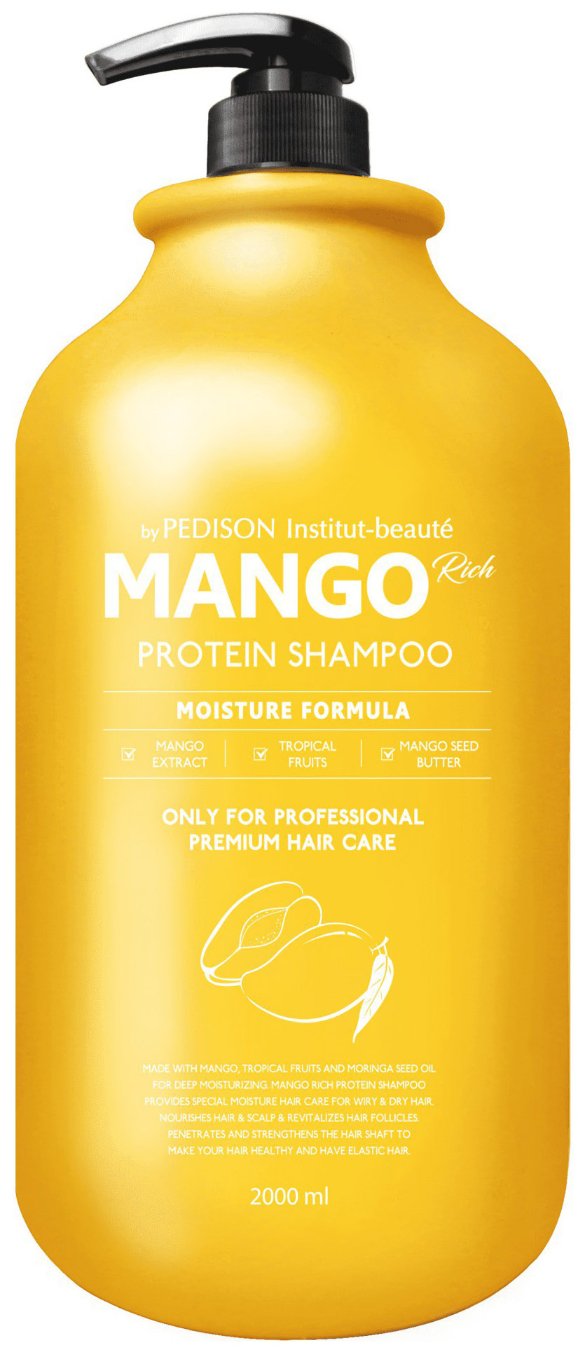 фото Шампунь evas pedison institut-beaute mango rich protein hair shampoo 2000 мл