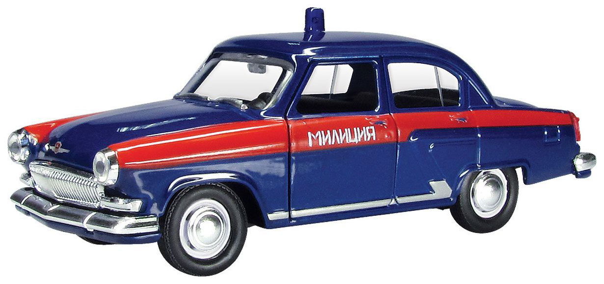 

Машинка металлическая ГАЗ-21 Волга советская милиция 1:43, Волга; ГАЗ