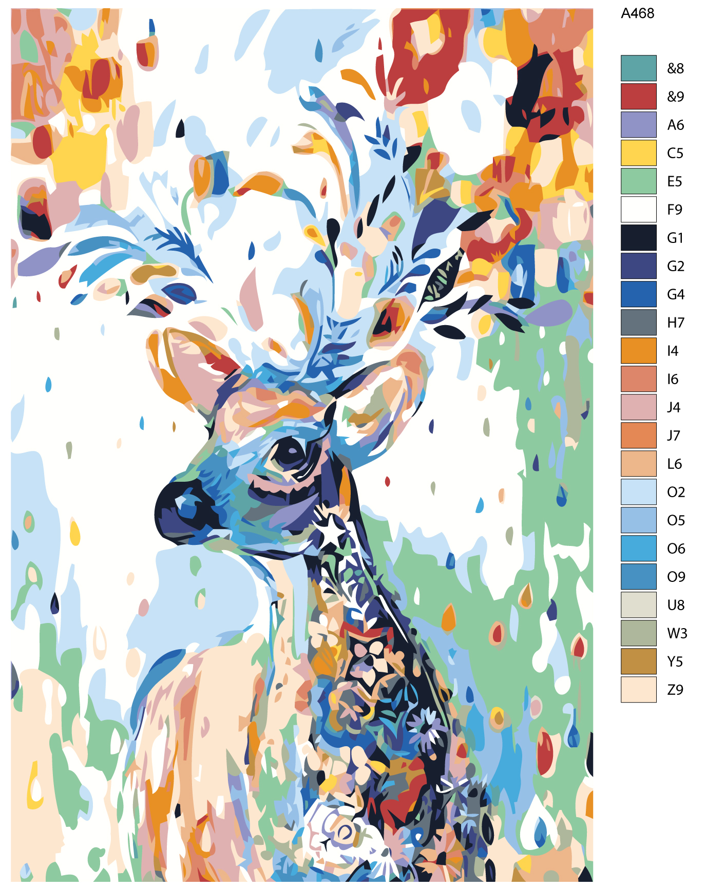 

Картина по номерам, 40 x 60, A468, A468