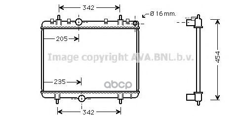 

Радиатор системы охлаждения AVA QUALITY COOLING PEA2330