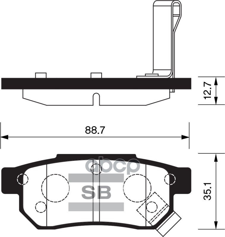 фото Комплект тормозных колодок sangsin brake sp1265