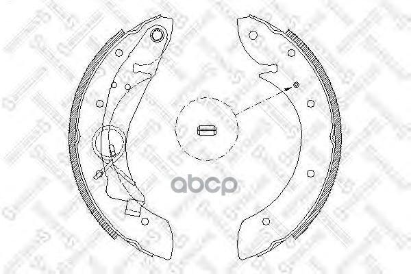 

Комплект тормозных колодок Stellox 430100SX