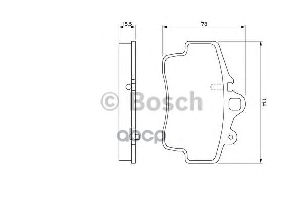 

Комплект тормозных колодок BOSCH 0986424570