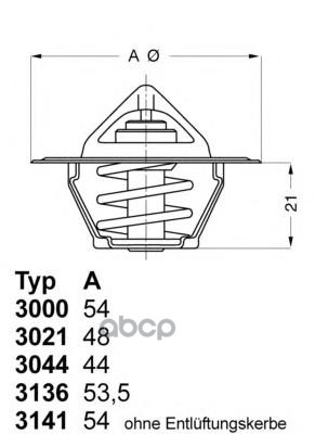 Термостат Wahler 304490D1