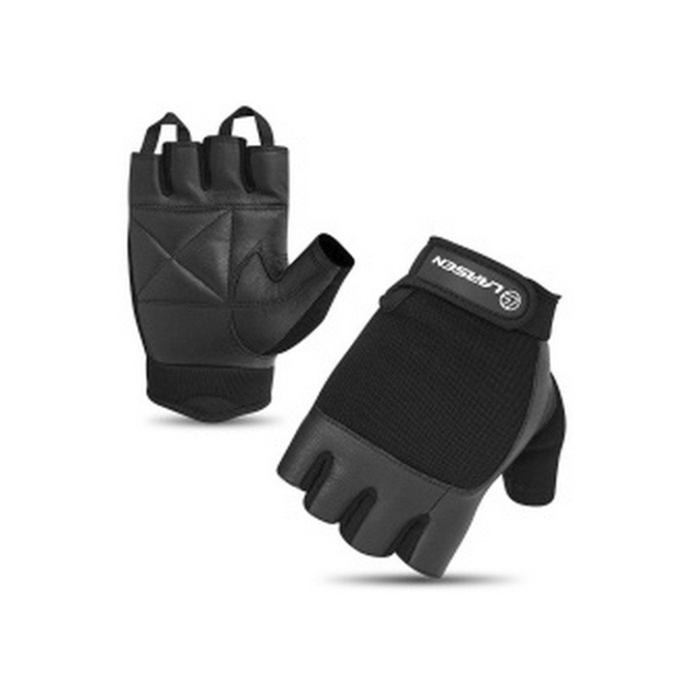 Перчатки для фитнеса и тяжелой атлетики Larsen 16-8341, black, L