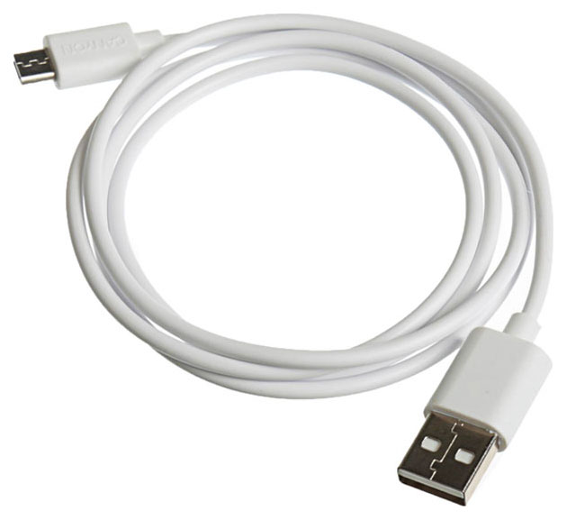 фото Кабель canyon microusb 1м white