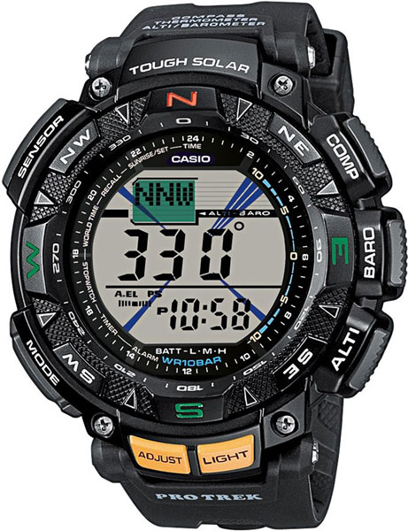 фото Наручные часы электронные мужские casio pro trek prg-240-1e