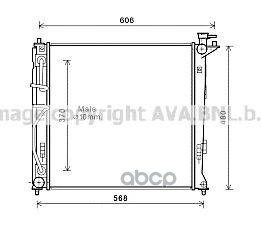 

Радиатор охлаждения AVA QUALITY COOLING HY2282