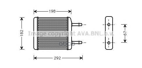 

Радиатор отопителя AVA QUALITY COOLING DWA6024