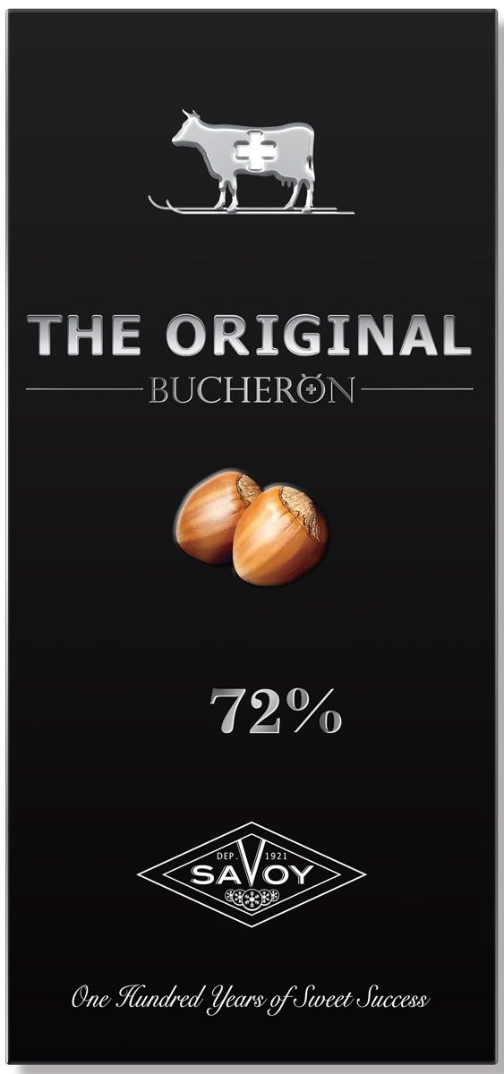 фото Шоколад bucheron the original горький 72% с дробленым фундуком 100 г