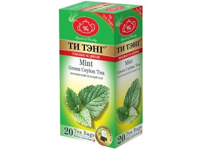 Чай зеленый в пакетиках для чашки Ти Тэнг Mint 20*2 г