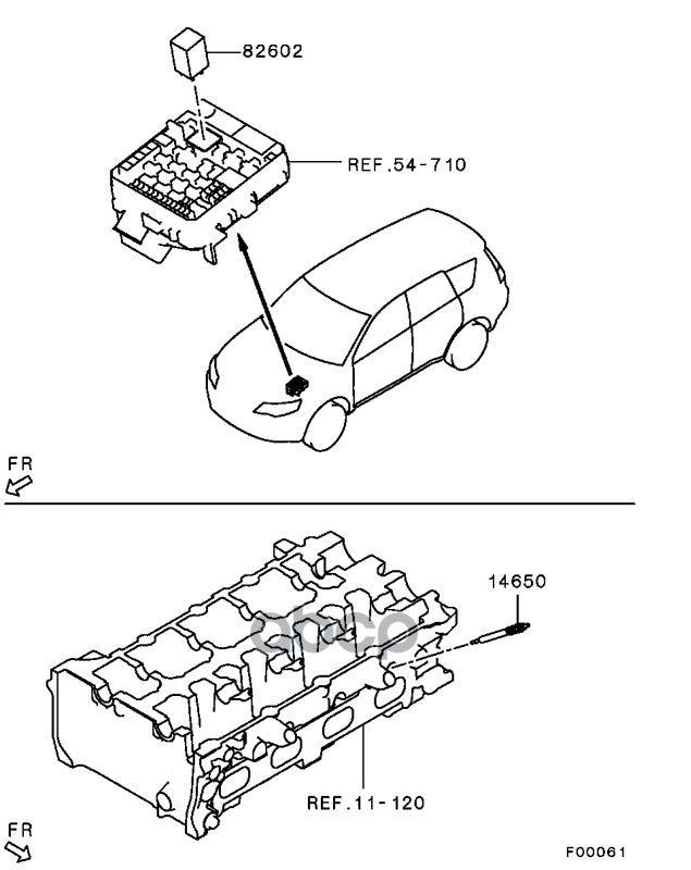 Свеча накаливания Mitsubishi 1820A019