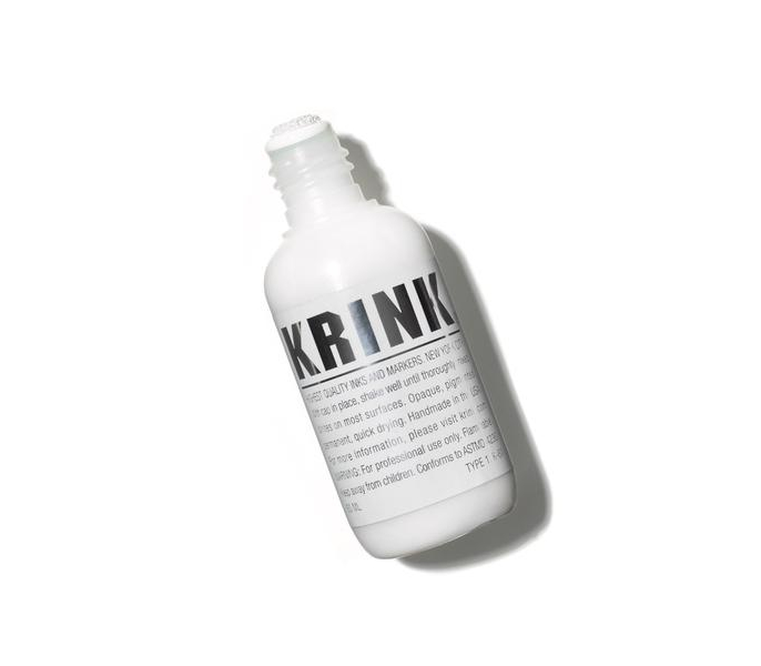Сквизер c краской Krink k-60 для граффити и дизайна белый
