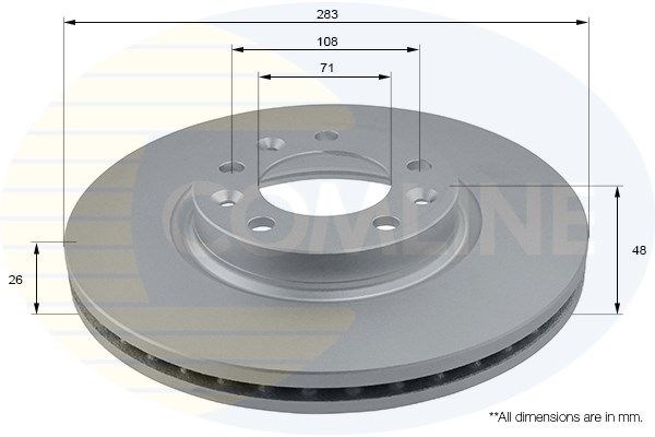 фото Тормозной диск comline adc2710v