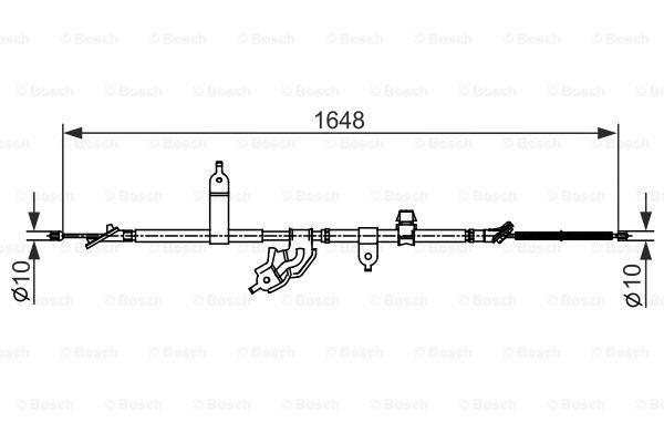 

Трос cтояночного тормоза BOSCH 1987482442