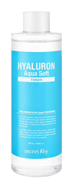 фото Тонер для лица secret key hyaluron aqua soft toner 500 мл