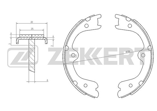 

Комплект тормозных колодок ZEKKERT BK-4047