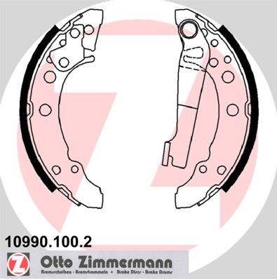 

Комплект тормозных колодок ZIMMERMANN 10990.100.2