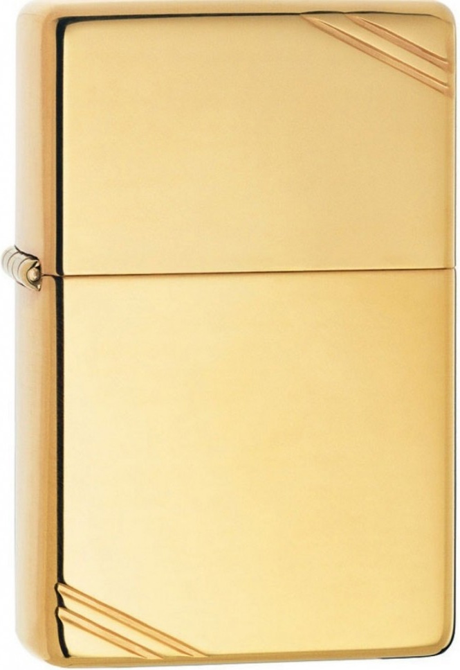 

Бензиновая зажигалка Zippo №270 High Polish Brass, Золотистый, №270