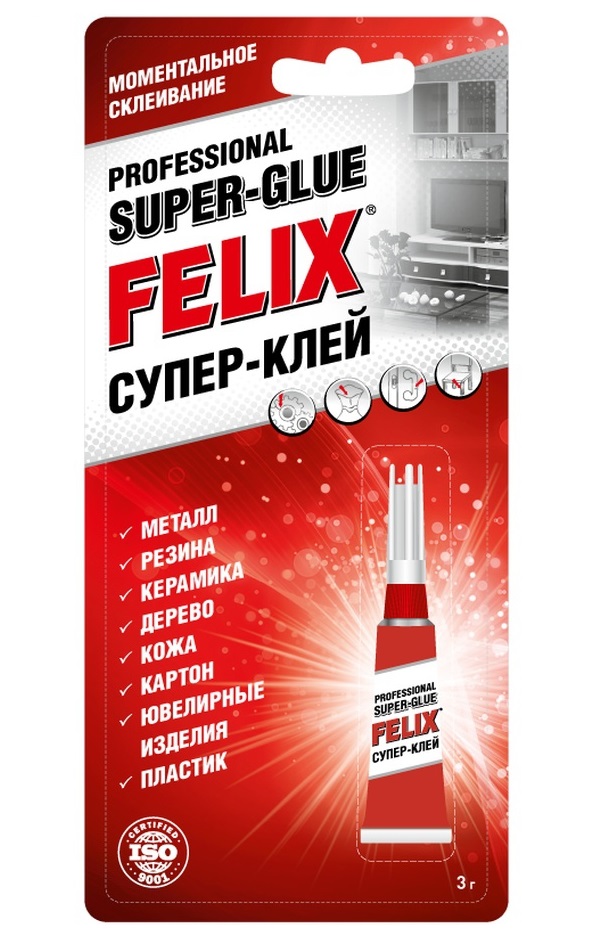 фото Супер-клей felix, 3г