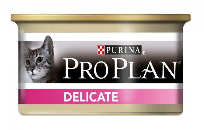 

Консервы для кошек PRO PLAN Delicate, индейка, 85г, Delicate