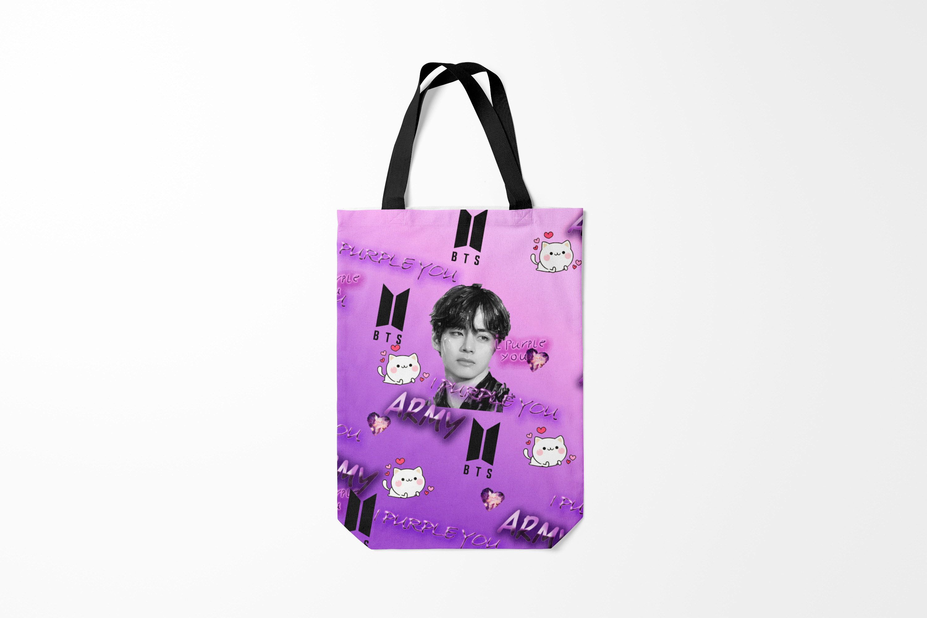 

Сумка шoппер унисекс Burnettie BTS I purple you,, BTS I purple you