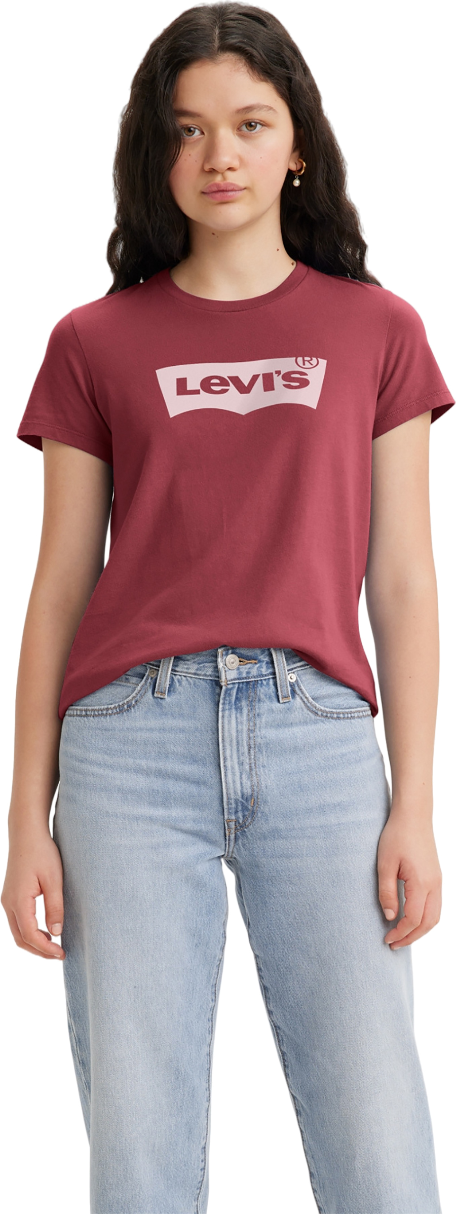 

Футболка женская Levi's Women The Perfect Tee красная XS, Красный, Women The Perfect Tee