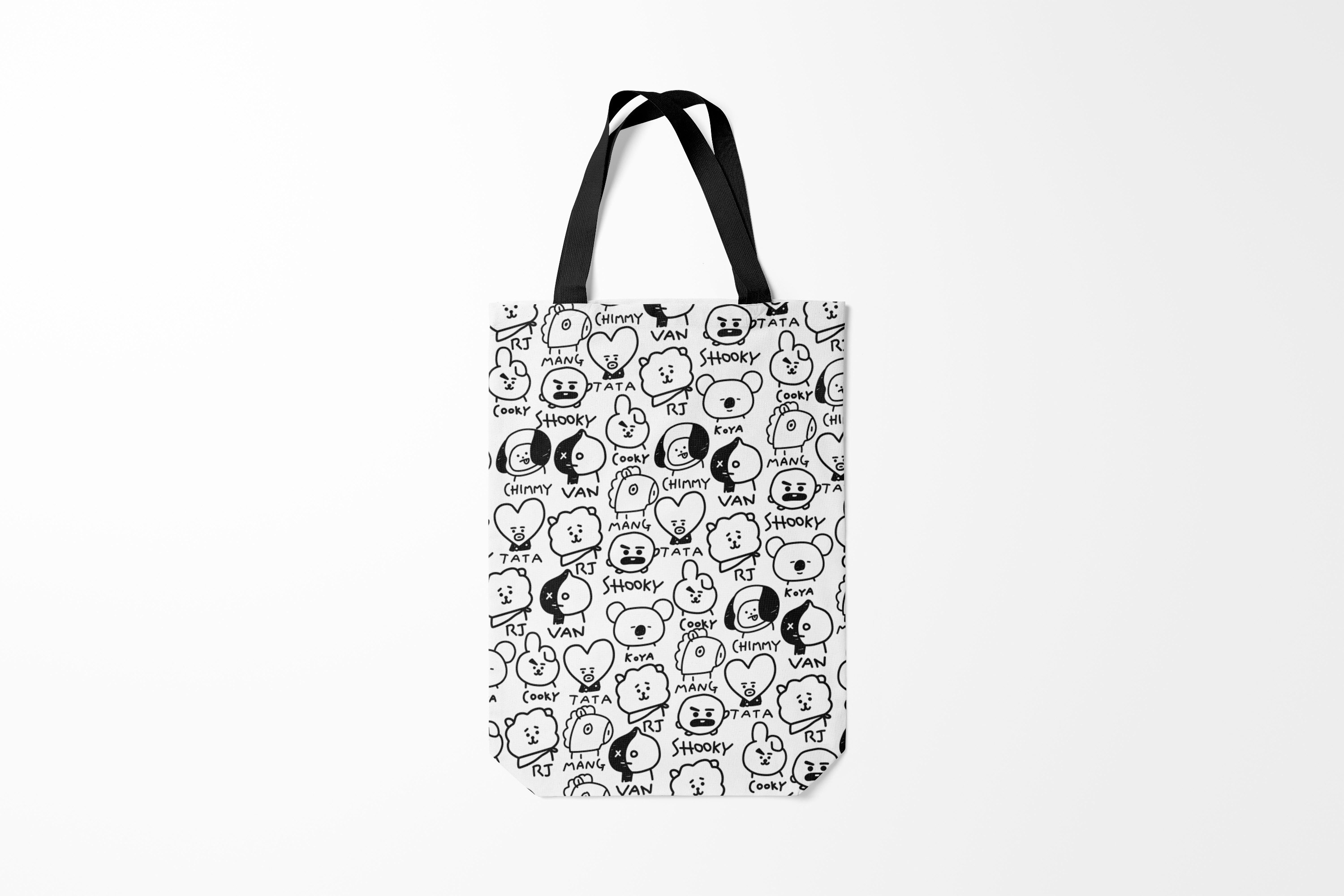 

Сумка шoппер унисекс Burnettie BTS BT21, белый, BTS BT21
