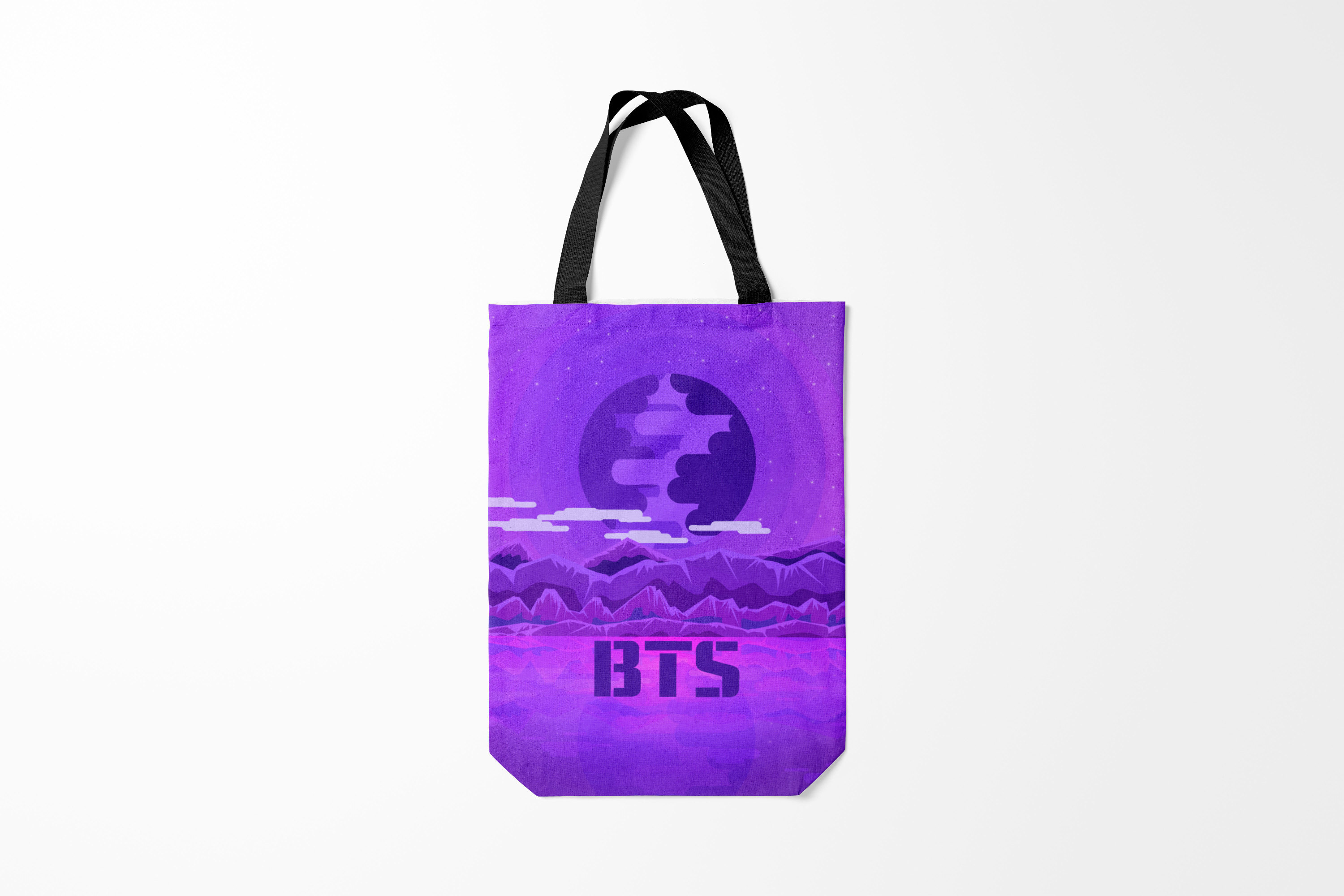 

Сумка шoппер унисекс Burnettie BTS BAND, фиолетовый, BTS BAND