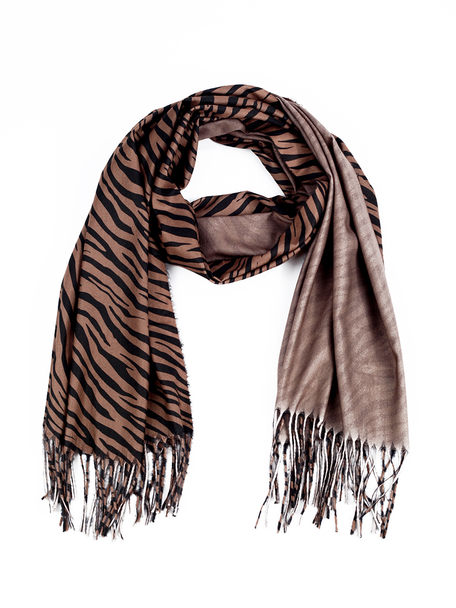 

Шарф женский Baziator Animal коричневый, 180х70 см, Animal