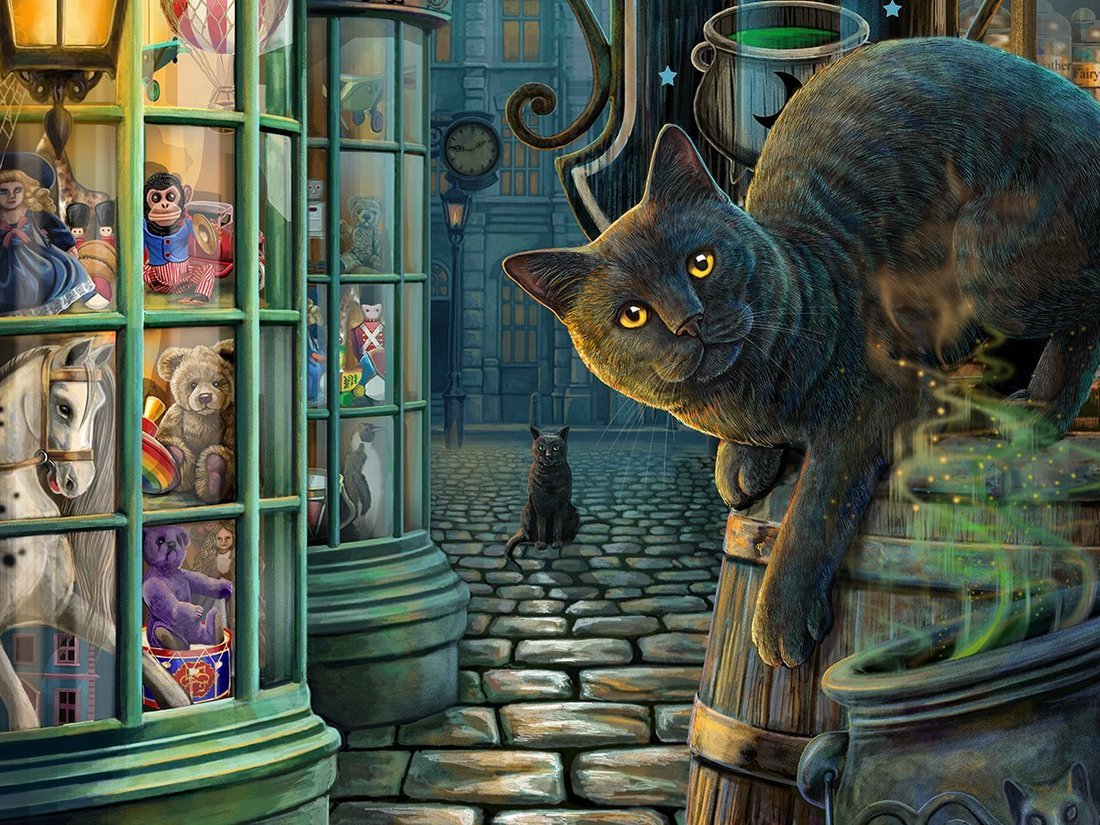 

Пазл Super Prime 3D Кот у окна, 1000 дет., 20034, Кот у окна
