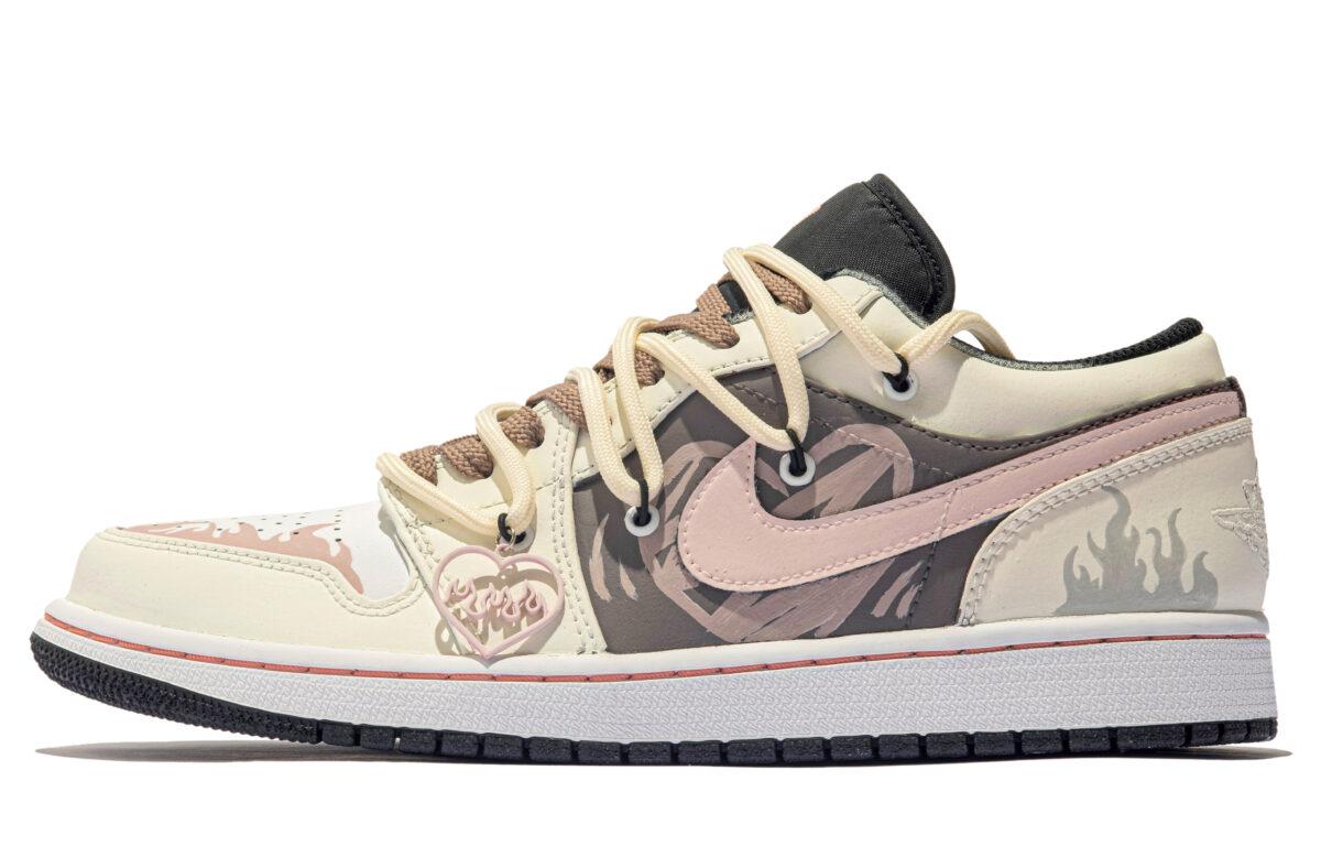 

Кеды унисекс Jordan Air Jordan 1 Low stears бежевые 44.5 EU, Бежевый, Air Jordan 1 Low stears