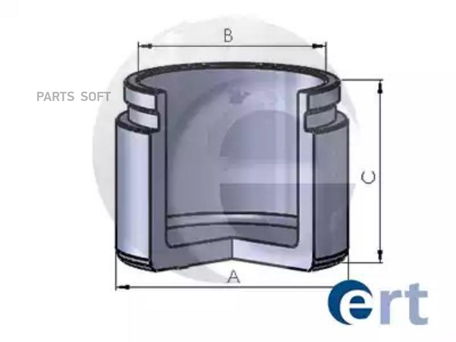 Поршень суппорта ERT 151073-C Mercedes W166 Ml 250Cdi 11- D54мм Akebono