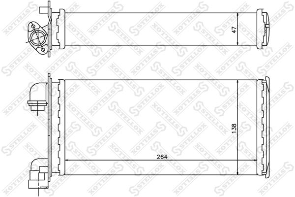 

Радиатор печки Stellox 1035078SX