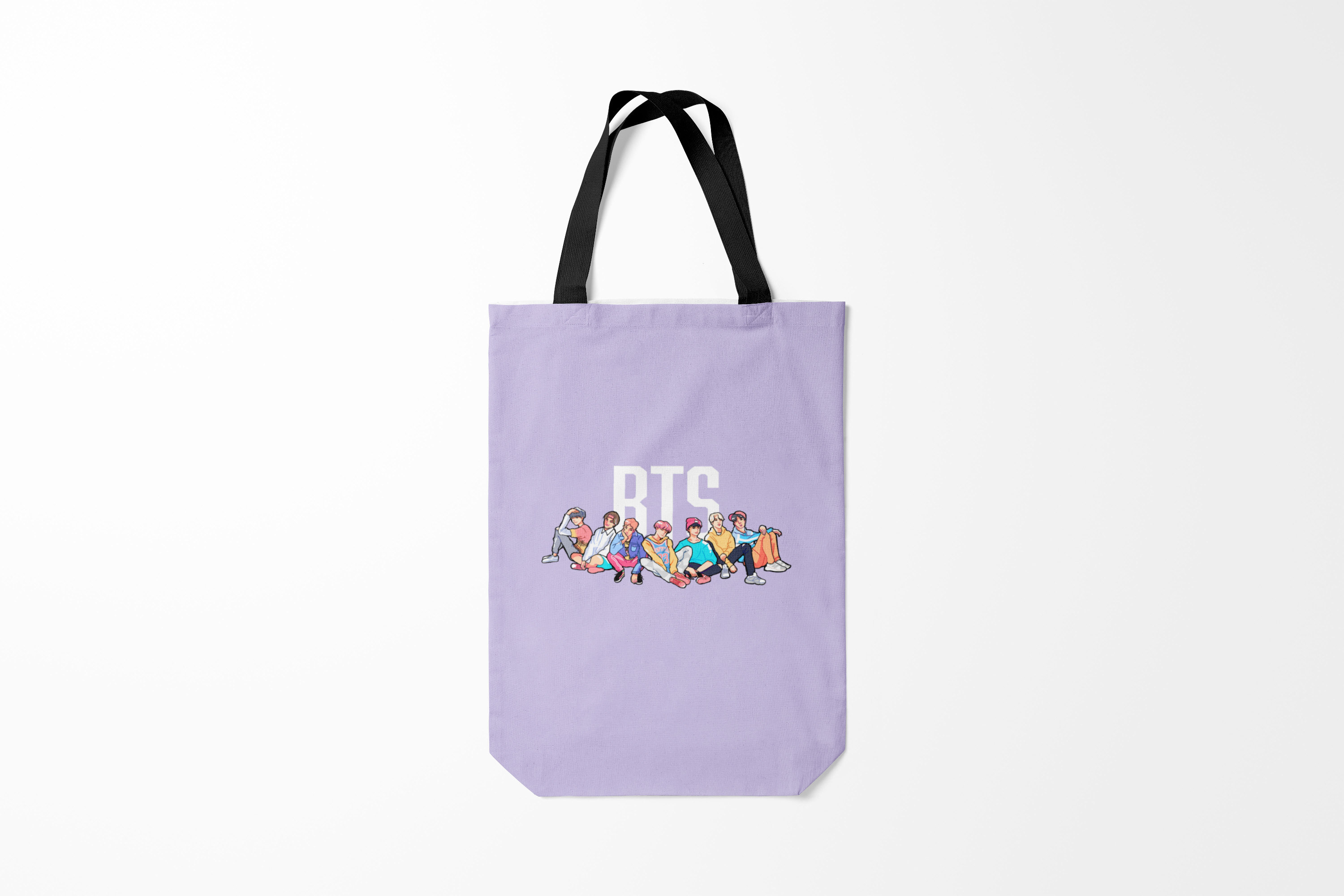 

Сумка шoппер унисекс Burnettie BTS, фиолетовый, BTS
