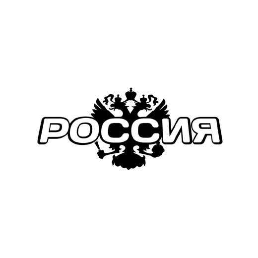 наклейка РОССИЯ 30х10