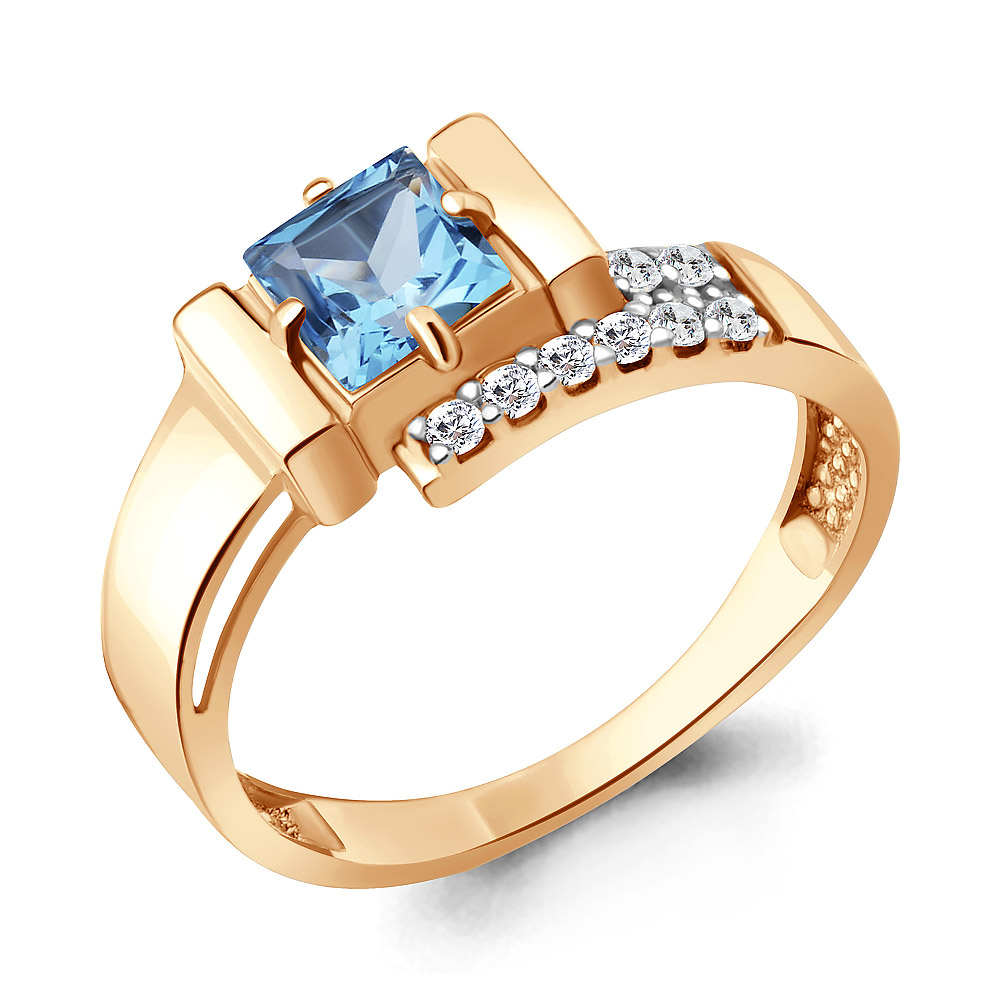 

Кольцо из серебра р. , AQUAMARINE 6977805А_925_з, 6977805А_925_з